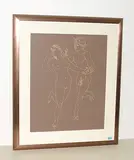 Faun und Bacchantin II by Hans Erni, 1958, color lithograph, sold Sep 2018