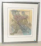 Prometheus, entfesselt by Hans Erni, 1980, color lithograph, sold Sep 2018
