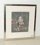Clowngesicht by Hans Falk, color lithograph, sold Sep 2018