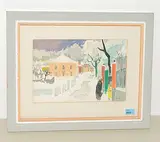 Winterlandschaft by Adrien Holy, watercolor, offered Sep 2018