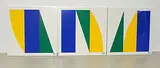 Blau, Grün, Gelb by Gottfried Honegger, color screenprint, sold Sep 2018