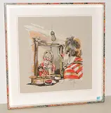 Rolf vor dem Auftritt by Rolf Knie, 2004, color screenprint, sold Sep 2018