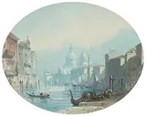 Gegenstücke by Eugène Ciceri, gouache, sold Jun 2018