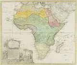 Kolor by "Africa Secundum legitimas Projectionis...IOH. Matthiae Hasio"., engraving, sold Jun 2018
