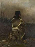 zugeschrieben Same sich auf einem Baumstrunk ausruhend by Thomas Fearnley, oil on board, offered Jun 2018