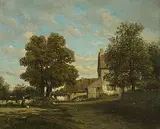 Ansicht eines Bauernhofes by Constant Troyon, oil on canvas, sold Jun 2018