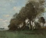 Paysage à Picquigny sur Somme by Paul Désiré Trouillebert, oil on canvas, sold Jun 2018