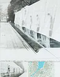 Wrapped Mur des Réformateurs, Project for Geneva by Christo, 1977, collage, sold Jun 2018