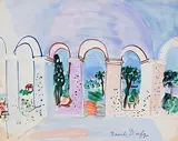 Terrasse aux Arcades à Vallauris by Raoul Dufy, 1927, gouache, offered Jun 2018