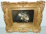 Stilleben mit Sommerblumen by Eugène Henri Cauchois, oil on canvas, sold Jun 2018