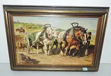 Bauern mit Wagen by Julius Paul Junghanns, oil on canvas, offered Jun 2018