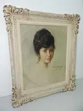 Portrait einer Dame by Nikola Michailow, 1918, oil on canvas, sold Jun 2018