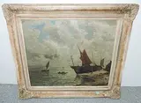 Mündung der Yser by Friedrich Ernst Morgenstern, 1910, oil on canvas, sold Jun 2018