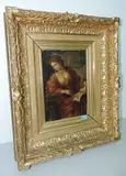 Kopie Sibylle mit einem Buch mit den mahnenden Zeilen ut non confundar by Giovanni Francesco Romanelli Il Viterbese, oil on canvas, offered Jun 2018