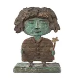 Lady holding a Flower by Dean Bowen, 2000, bronze, offered Jun 2018