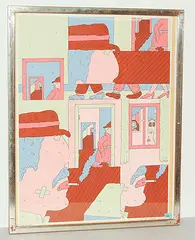 Mann mit Hut by Tom Bunk, 1972, tempera, offered Jun 2018