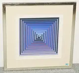 Konkrete Komposition by Victor Vasarely, color screenprint, sold Jun 2018