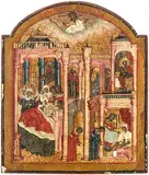 Russisch, Ende 18.Jh by Geburt der Maria, tempera, sold Jun 2018