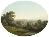 Blick von Lancy gegen Genf, 1863 by Jean Philippe George, oil on panel, sold Jun 2018