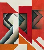 Ohne Titel, 1990 by Felix Stoeckli, oil on canvas, offered Jun 2018