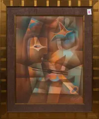 Musicians by Neal Doty, mixed media, sold Jun 2023