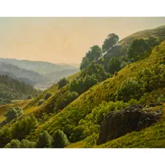 Prospect by John Grossman, 1973, oil on board, sold Jul 2023