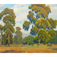 Monterey Oaks by Arthur Hill Gilbert, oil on canvas, sold Jul 2023