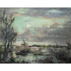 Untitled by Collette Pope Heldner, oil on canvas, sold Jul 2023
