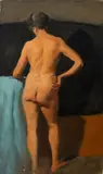 Standing Nude Woman by Brenden C. Berger, Oil on Canvas, sold Jan 2025