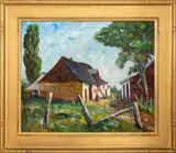 Ile D'Orleans by Margaretha E. Albers, Oil on Canvas, sold Jan 2025