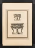 Untitled by Giovanni Battista Piranesi, Marble Tripods], sold Jan 2025