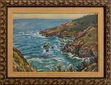 Along the Pacific Coast by Joseph Margulies, Watercolor on Paper, sold Jan 2025