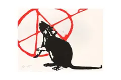 Untitled by Blek le Rat, pencil, offered Feb 2023