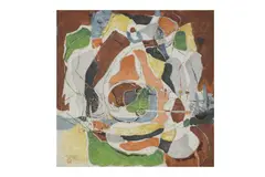 Untitled by Shiavax Chavda, oil on canvas, offered Jan 2023