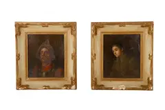 Untitled by Julius Hamel, Oil on board, offered Jan 2023