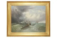 Untitled by William Callow, Oil on canvas, offered Jan 2023