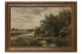 Untitled by Charles James Lewis, oil on canvas, offered Jan 2023