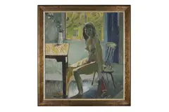 Untitled by Stan Smith, oil, offered Jan 2023