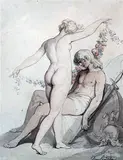 Untitled by Thomas Rowlandson, ink, offered Jan 2023