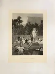 R. A. & RICHARD JOSEY (ENGRAVER) The Finding of Moses by Frederick Goodall, engraving, offered Jan 2023
