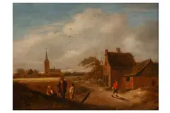 Untitled by Klaes Molenaer, oil on panel, offered Jan 2023