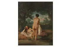 Untitled by Jean Carolus, oil on panel, offered Jan 2023
