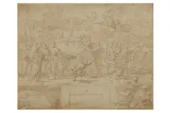 Untitled by Charles Mellin, ink, offered Jan 2023