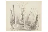 Untitled by Henry Monnier, pencil on paper, offered Jan 2023