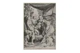 After antonio da correggio by Agostino Carracci, engraving, offered Jan 2023