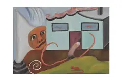 Untitled by Grace Pailthorpe, oil, offered Dec 2022