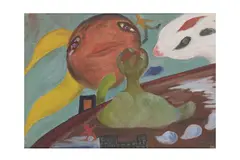 Untitled by Grace Pailthorpe, oil, offered Dec 2022
