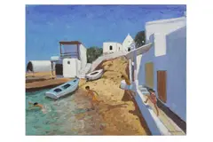 Untitled by Andrew Macara, oil on canvas, offered Dec 2022