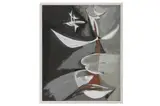 Untitled by John Wells, gouache and oil on paper, offered Dec 2022