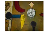 Untitled by Alan Davie, oil on board, offered Dec 2022